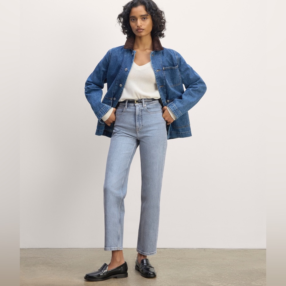 Everlane Way High Jeans Salt Water 27.5 Inseam